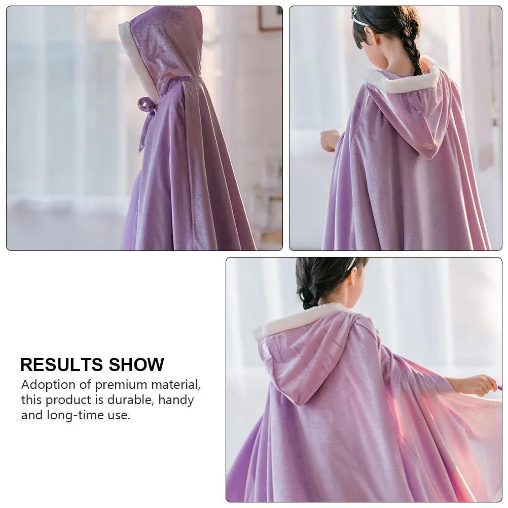 1Pcs Premium Kids Cloak for Children Costume Party Dress Up Halloween Role Play Masquerade Performance Christmas Cape Cosplay