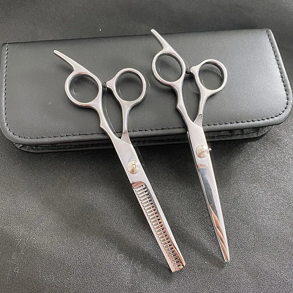 

1Set Hairdressing Scissors Professional Stainless Steel Teeth Cut Straight Cut Comb Hair Clips Storage Bag Barber Tools