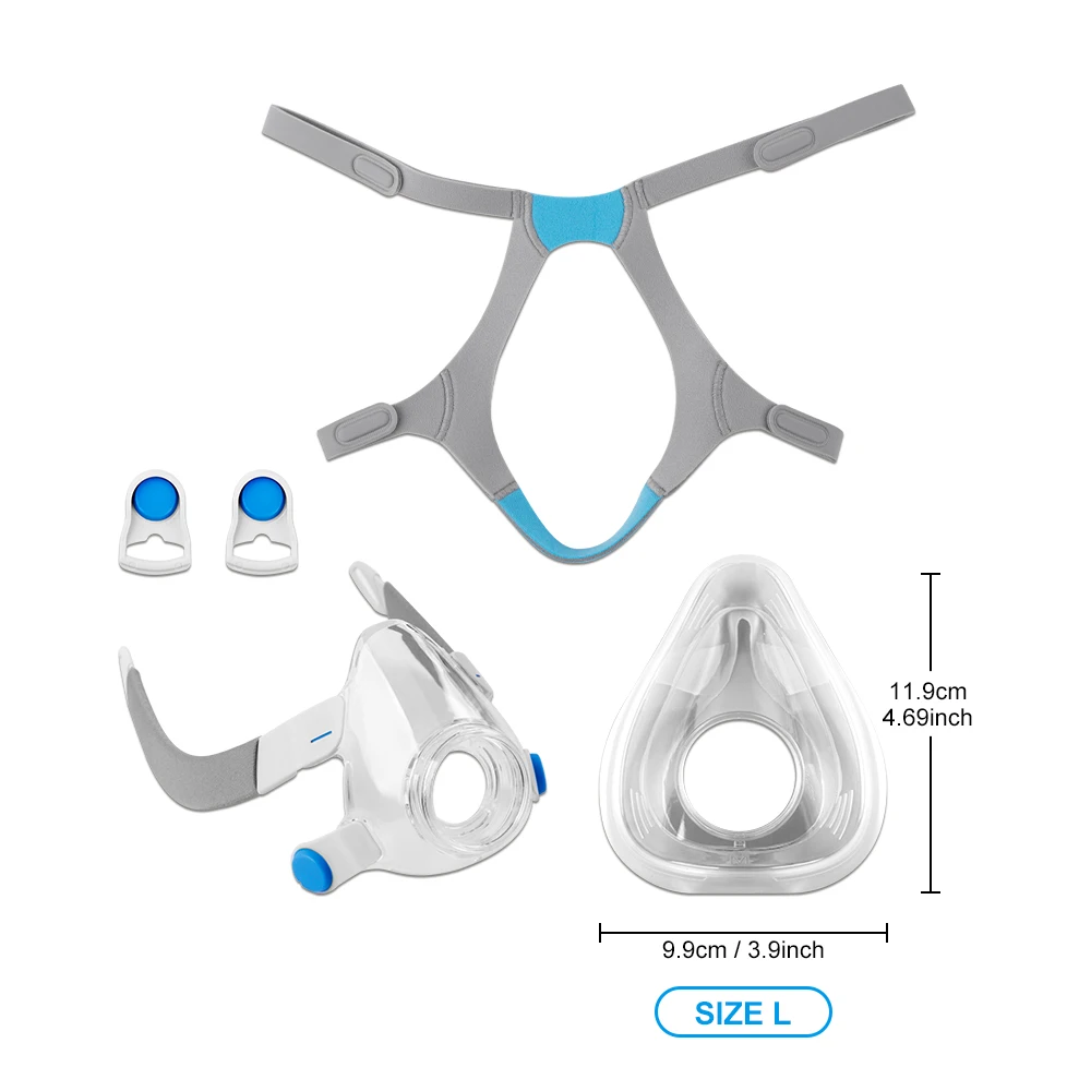AirFit F20 Ersatzmasken-Set Komplettes Ersatzset für AirFit F20 Vollgesichtsmasken mit Kissen, Kopfbedeckung, Rahmen und Clips