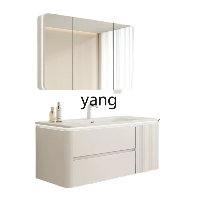 

Yjq Oak Bathroom Cabinet Ceramic Whole Washbin Hand Washing Washbasin Cabinet Wash Basin Sink Inter-Platform Basin