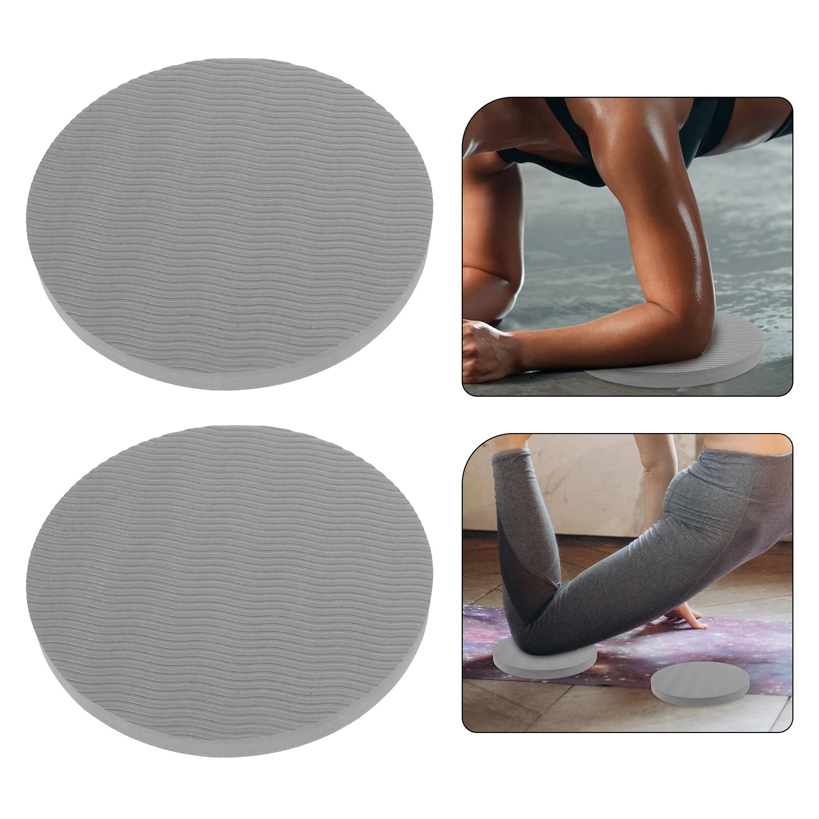 

2 Pcs Thicken Yoga Kneeling Mat Fitness Baby Pads Accessories Cushion Tpe Accessory for Gardening