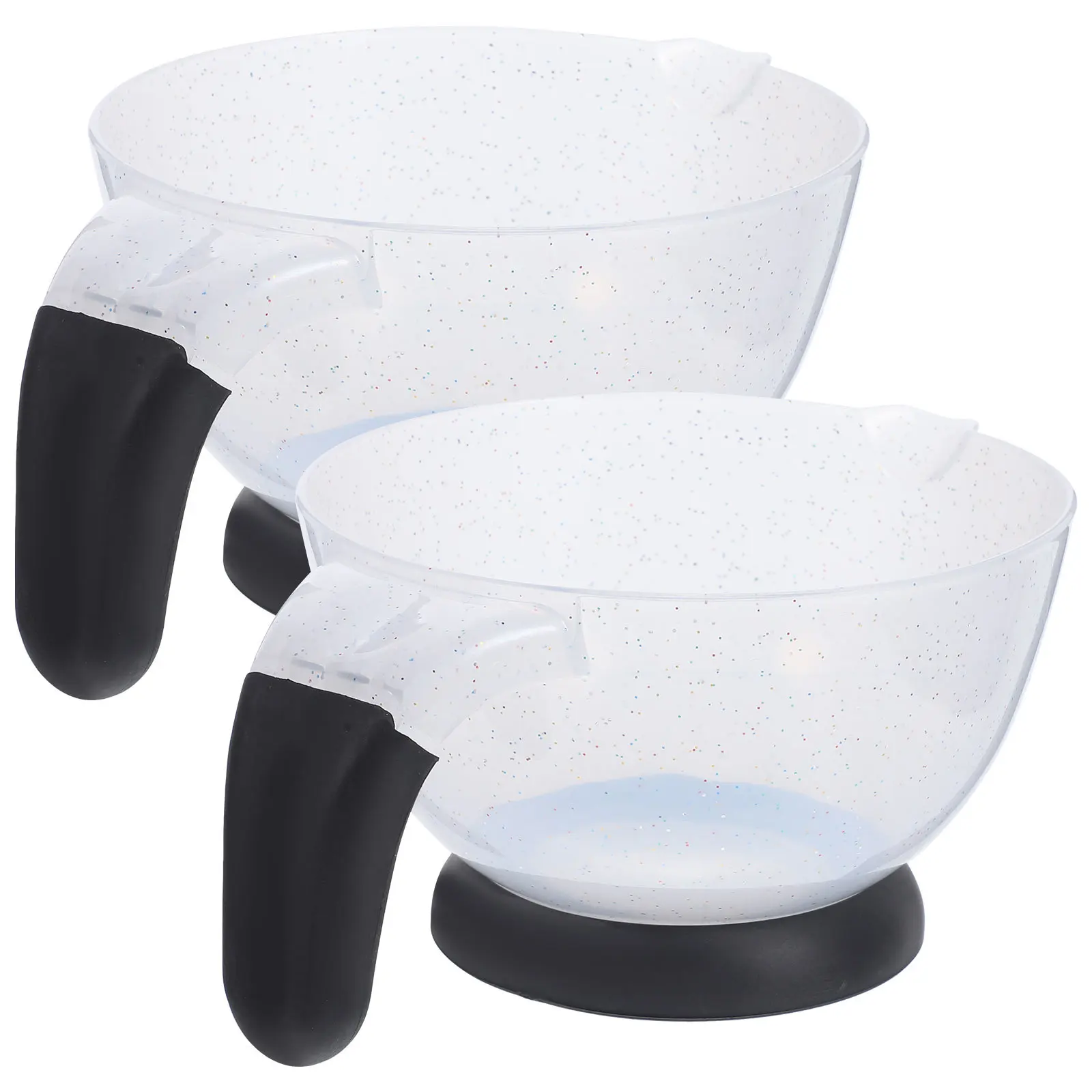 

2pcs Hair Dye Bowls Color Mixing Bowl With Handle For Salon Tinting Tools Reusable Durable Hair Coloring Accessories