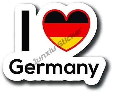 Love Germany Flag Map Sticker German Shield Decal Home Pride Decal Travel Car Truck Van Bumper Window Laptop Cup Wall - Image 5