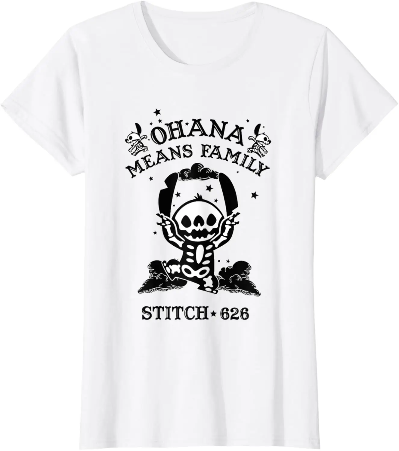 Lilo & Stitch Halloween Ohana Means Family Skeleton T-Shirt