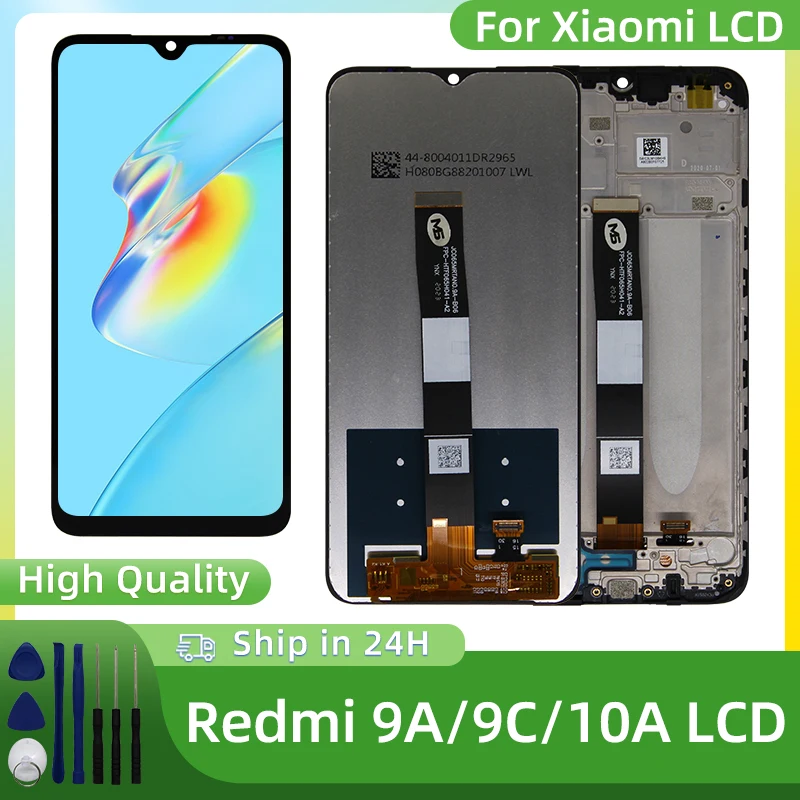 tela-lcd-ips-para-xiaomi-redmi-10a-220233l2c-e-xiaomi-redmi-9a-9c-m2006c3lc-m2006c3mt--peca-de-reposicao-com-touch-screen