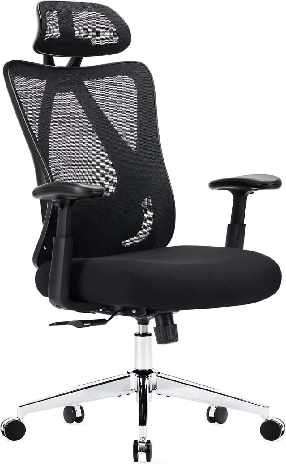 

NEW Ergonomic Office Desk Computer Chair, High Back Comfy Swivel Home Gaming Mesh Chairs with Wheels, Adjustable Lumbar