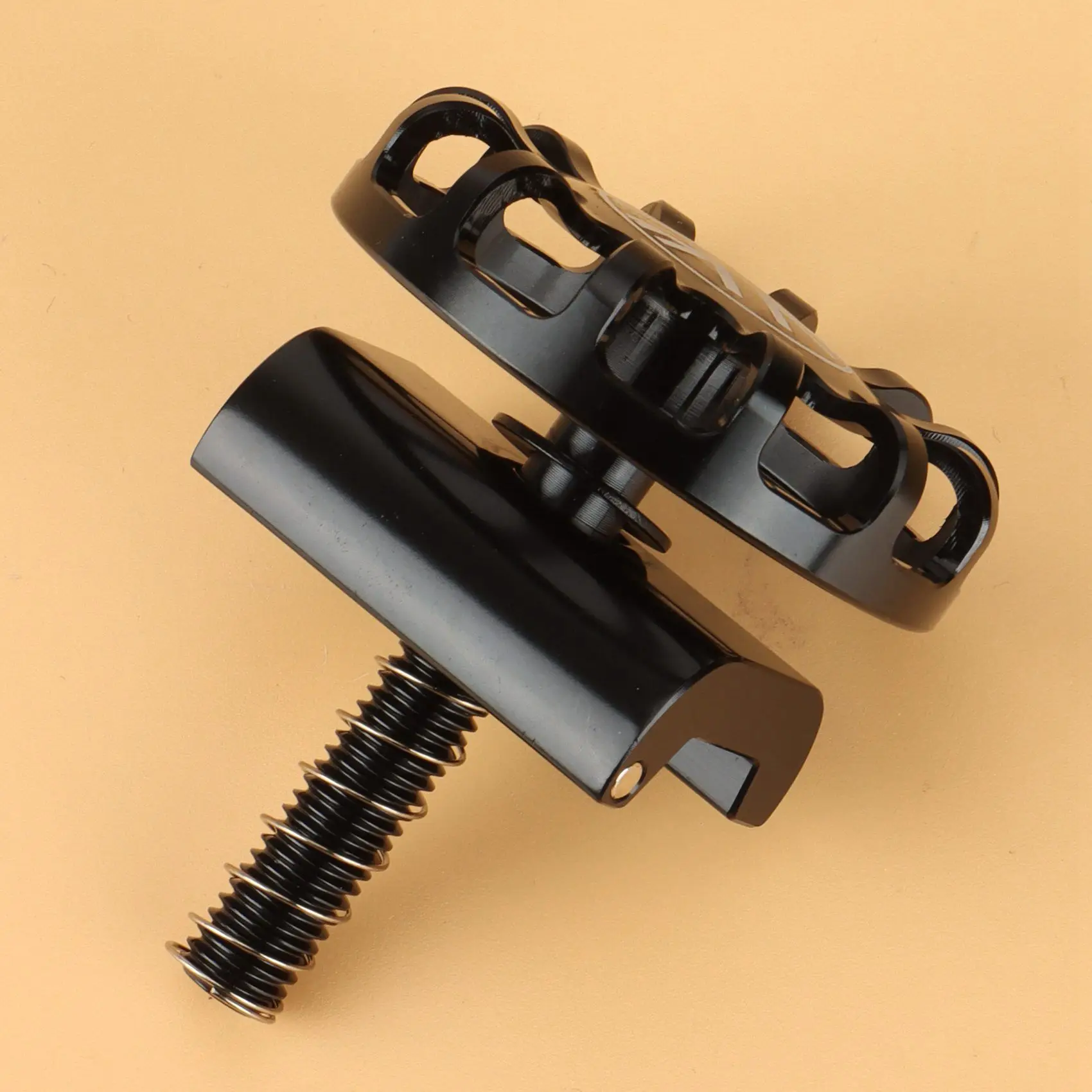 【CYBER MONDAY】Folding Bike Hinge Clamp Cnc Aluminum Alloy C Buckle for Bike Hinge Clip Bicycle Accessories,Black