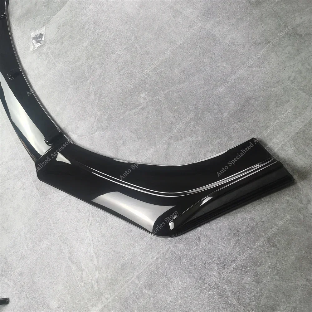 Gloss Black Front Bumper Lip Spoiler Splitter Diffuser For VW  Scirocco III MK3 MK3.5 R 2010-2017 Bodykits Tuning Mods UV Coat