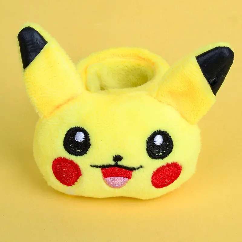 Pokemon Peripheral Anime Figure Pikachu Charmander Short Plush Papa Circle PP Cotton Children's Toys Bracelet Birthday Gifts