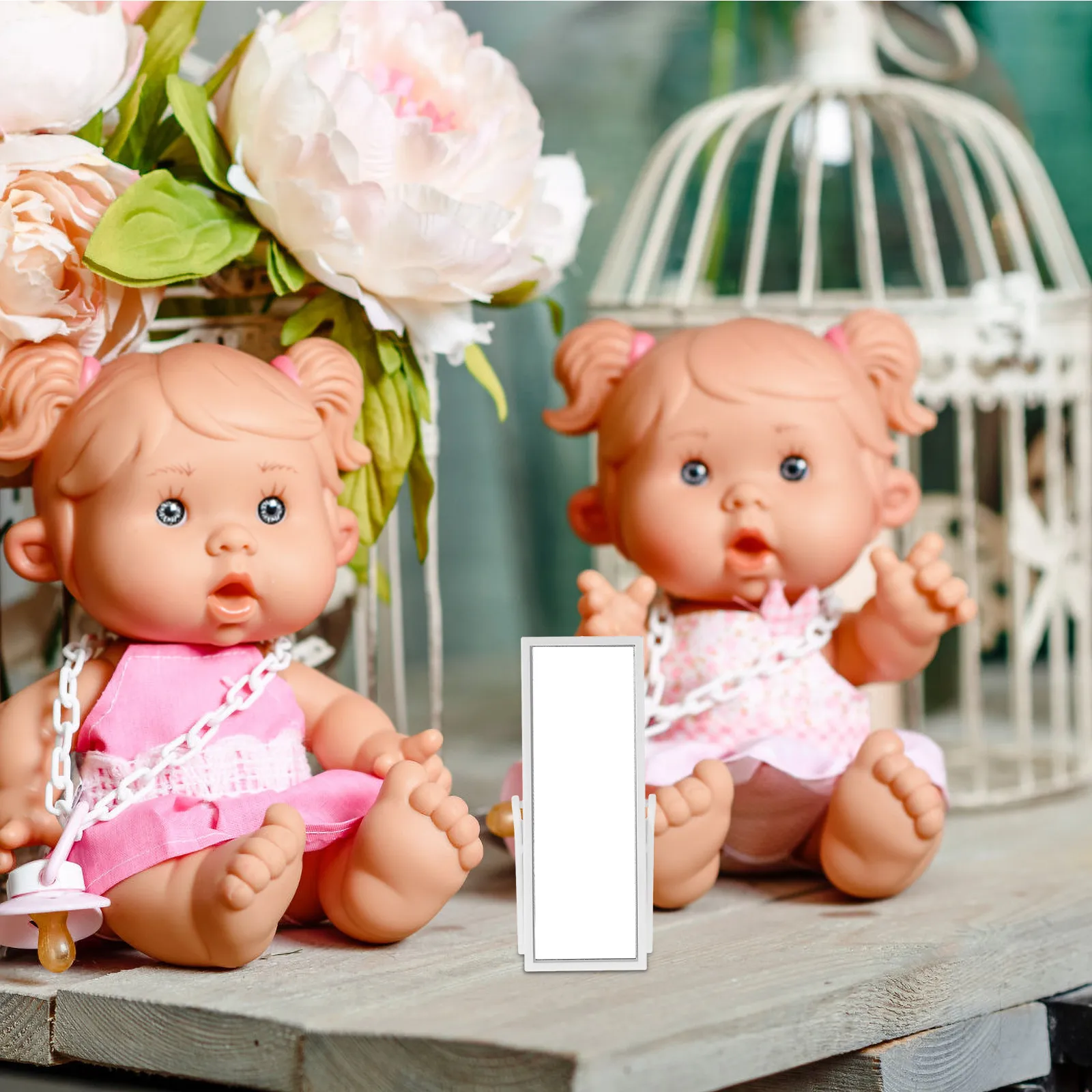 

Набор миниатюрных зеркал для макетов: прочные пластиковые акриловые компактные зеркала для декора миниатюрных домиков, интерьеров кукольных домиков, мини-мебели для спальни