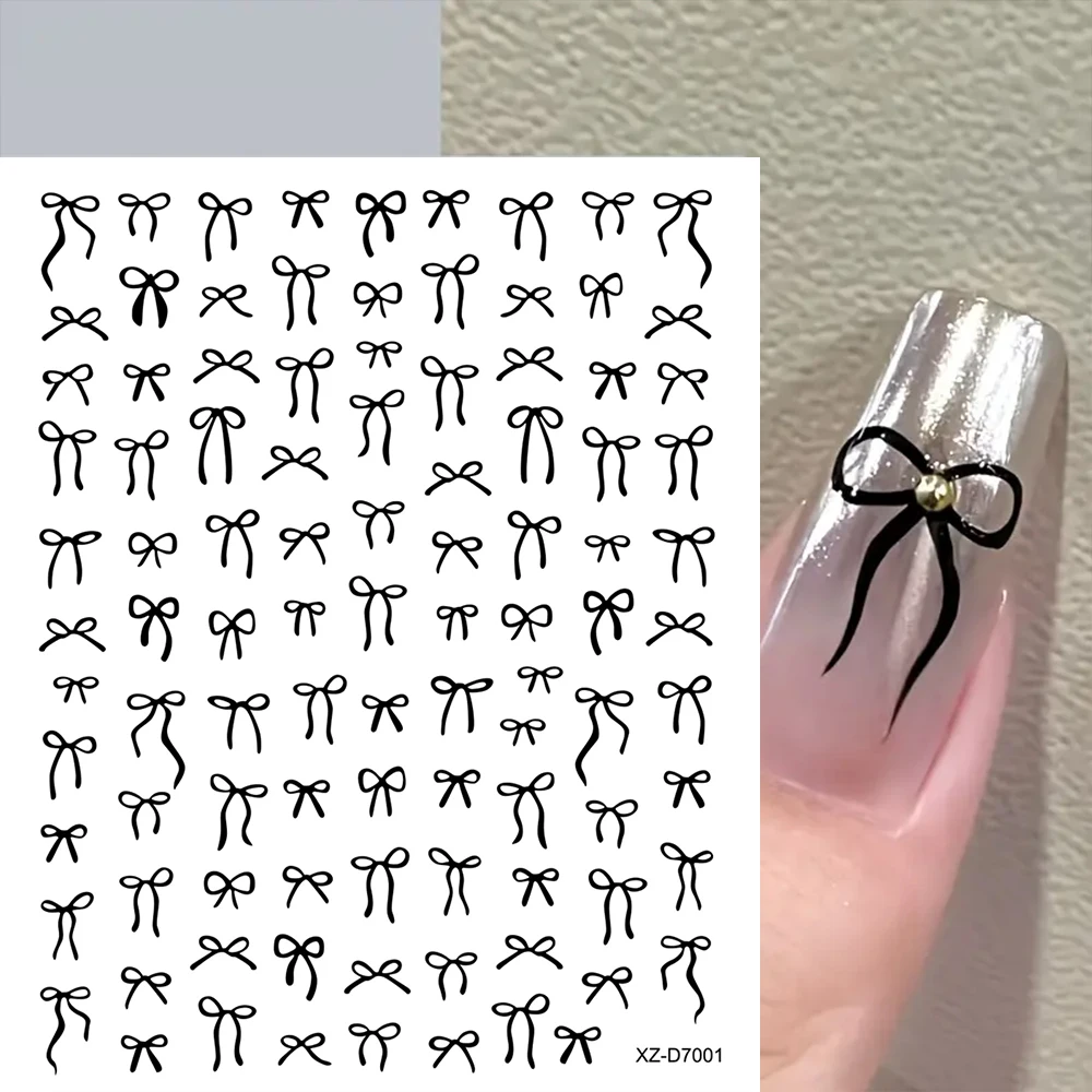 12 pezzi di motivi geometrici 3D adesivi per unghie freddi neri cursori autoadesivi per forniture per unghie acriliche decorazioni per unghie fai da te in stile Y2K *