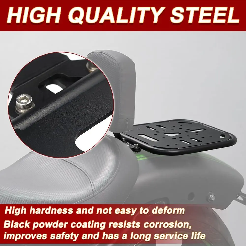 Luggage Rear Rack Driver Backrest Fit for Vulcan S 650 VN650 2015-2025 Motorcycle Rack Motorcycle Rack Luggage Rack
