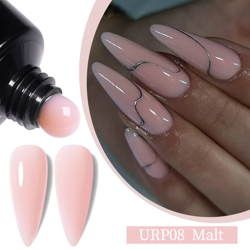 UR SUGAR-Gel de extensión rápida para manicura, barniz semipermanente para manicura semipermanente, color rosa Nude, 15ml