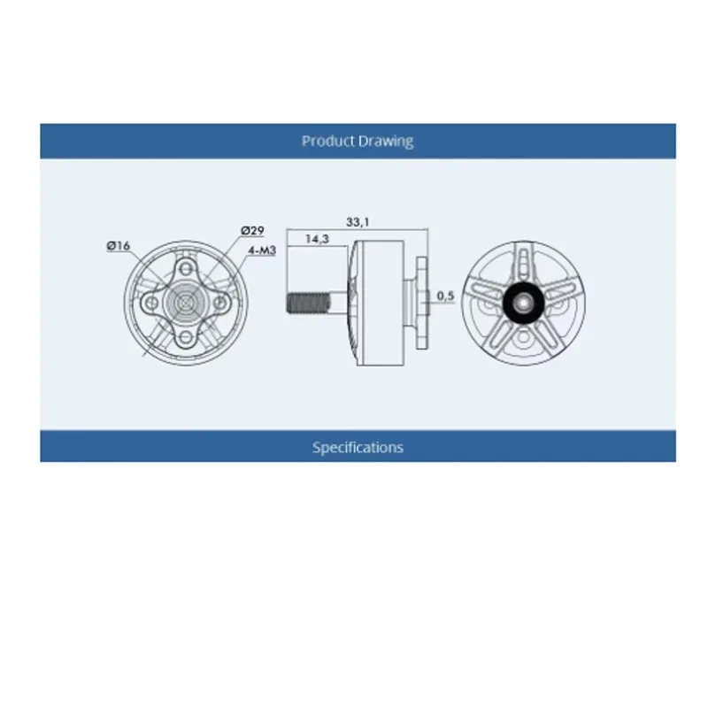 

T-HOBBYTMOTOR T-motor F80 PRO 1900KV/2200KV/2500KV FPV Brushless Electric Motor for RC Models Drone 220 250 FPV Racing Frame