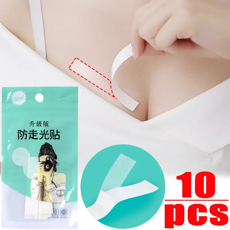 Clear Lingerie Tape Underwear Anti-slip Dress Body Double-sided No-exposure Adhesive Strapless Bra Strip Stickers Safe Tapes