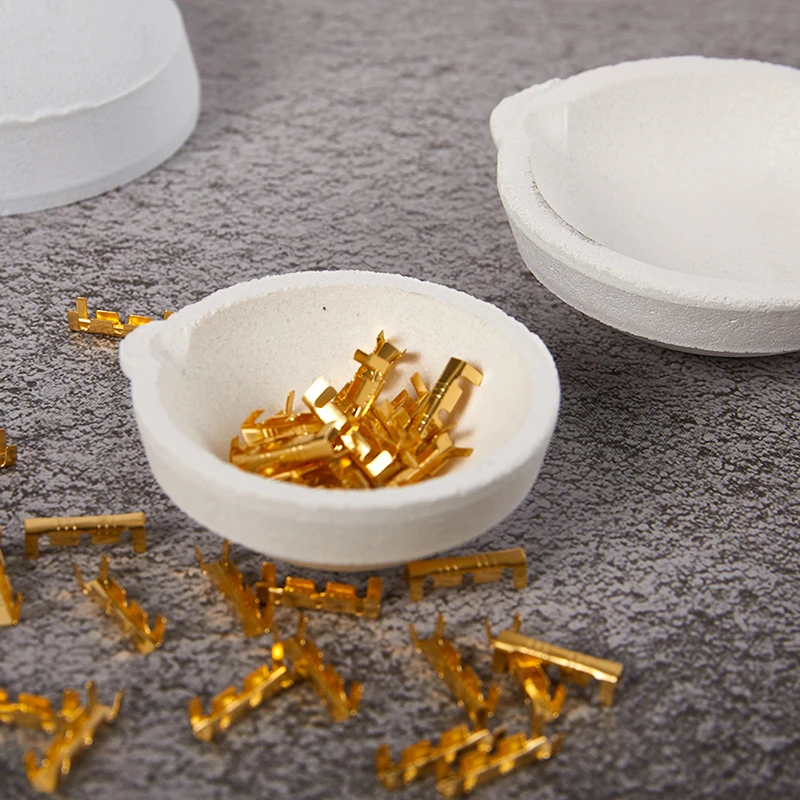 Hot Sale High Temperature Quartz Silica Melting Crucible Dish Bowl Pot Casting Gold Silver Metal Jewelry Casting Container