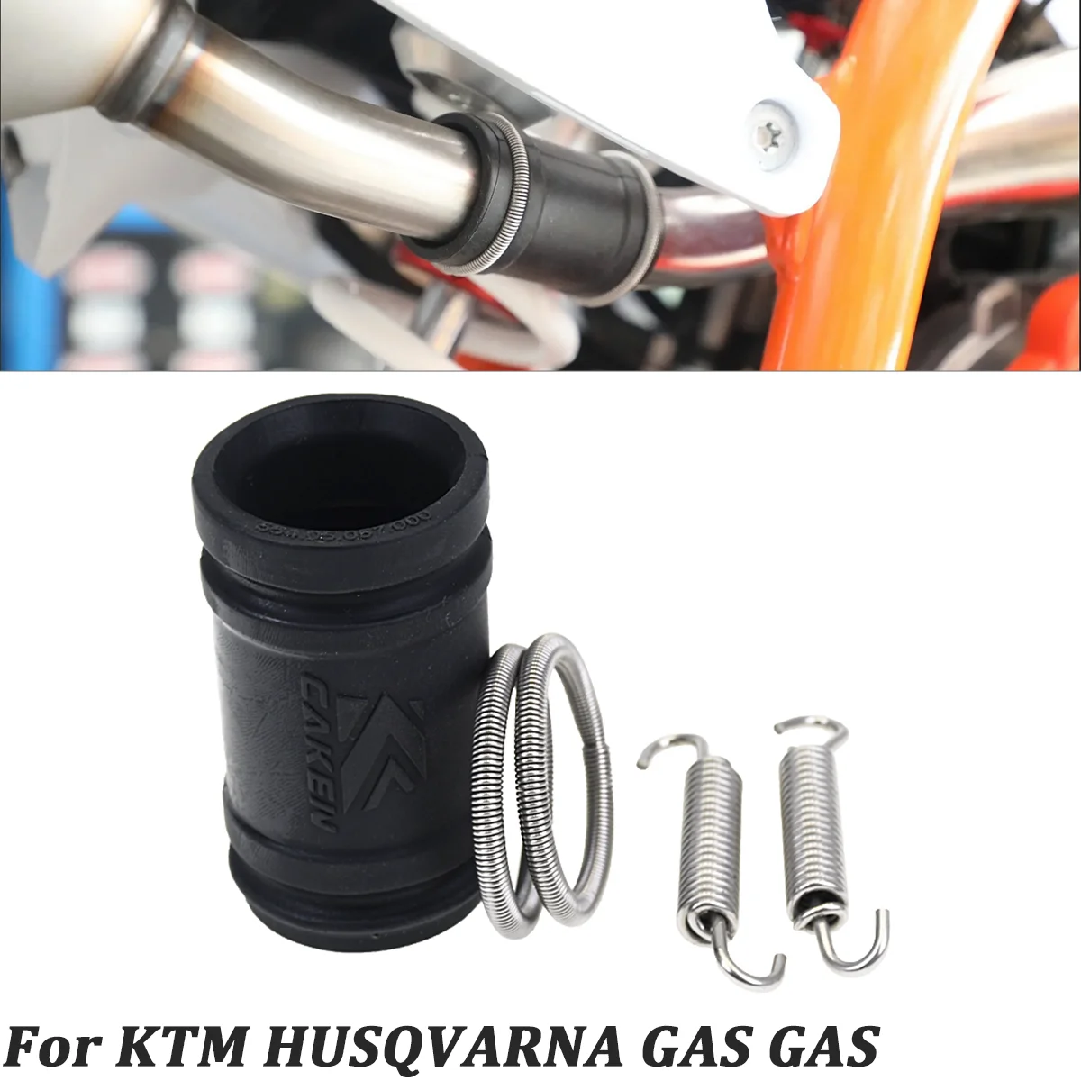 

Exhaust Pipe Tailpipe Seal Ring Spring Exhaust Coupling Kit For KTM 250 300 SX XC EXC XCW TPI 2017-2023 For Husqvarna GASGAS
