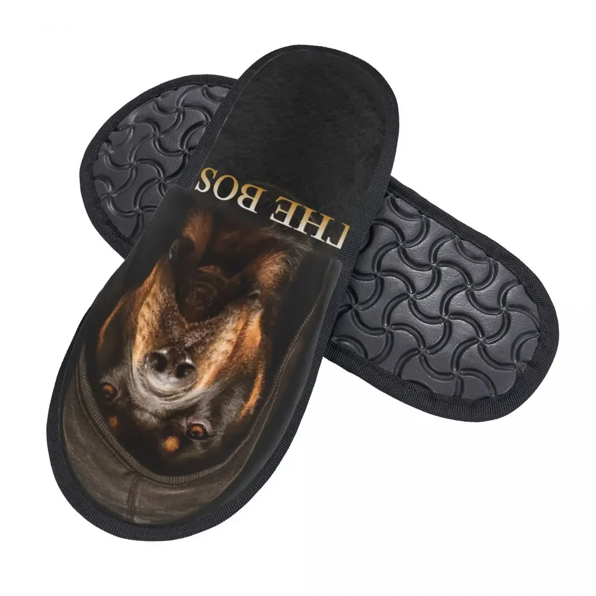 Custom Print Women Rottweiler Srule Puppies Dog House Slippers Cozy Warm Memory Foam Fluffy Slipper Indoor Outdoor Shoes