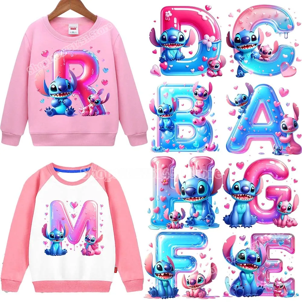 Disney Stitch list żelazko na plastry Cartoon Anime rysunek naklejki termotransferowe ubrania t-shirty kapelusze DIY aplikacja dekoracyjna