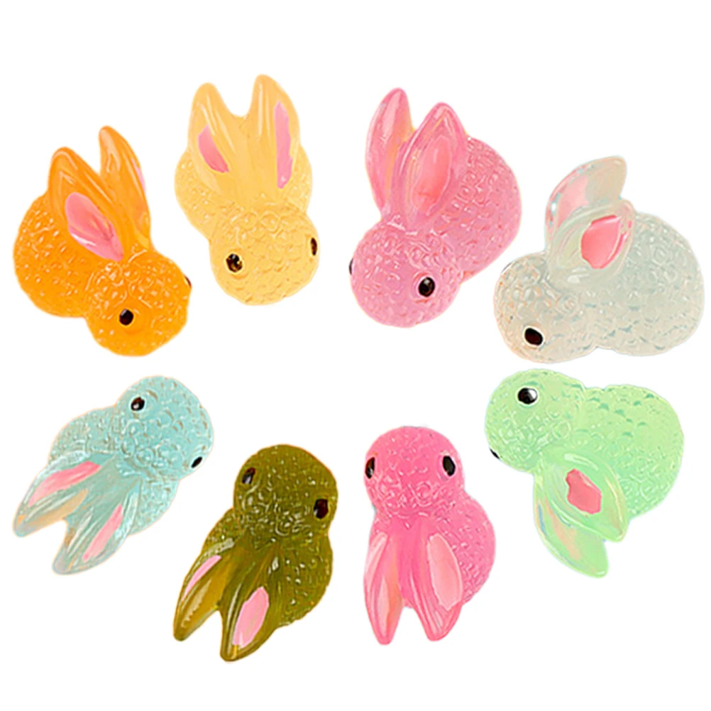 

20 Pcs Mini Rabbit Ornaments Adorable Figurines Resin Crafts Decorations DIY Tabletop Bunny Statues Creative