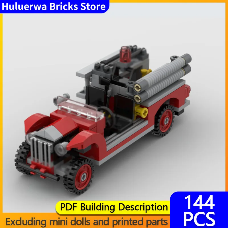 

Speed Hypercar Model MOC Building Bricks Winter Village Fire Engine Modular Technology Gifts Holiday Assemble Children Toys Suit