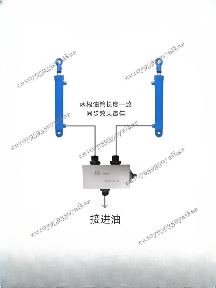 Hydraulic synchronization valve, diversion valve, two oil cylinders, lifting and lowering balance valve, FJF06-01-00 Balancer