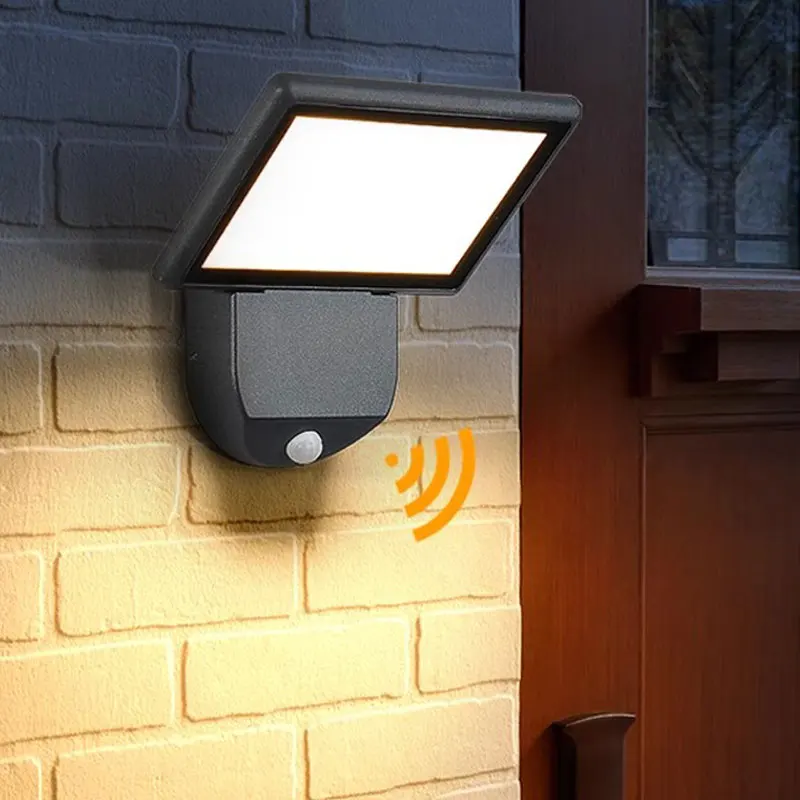 LED Outdoor Wall Lamp Waterproof Garden Light Creative Induction Balcony Exterior Lighting