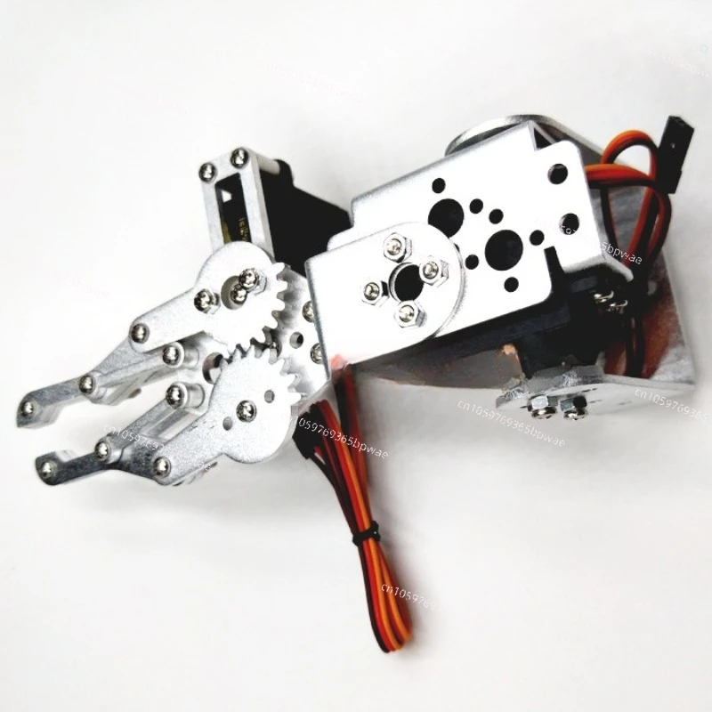 Two 2 Degrees of Freedom Robotic Arm Robot Gripper Robotic Arm Metal Claw Huisheng MG995 Steering Gear Bracket