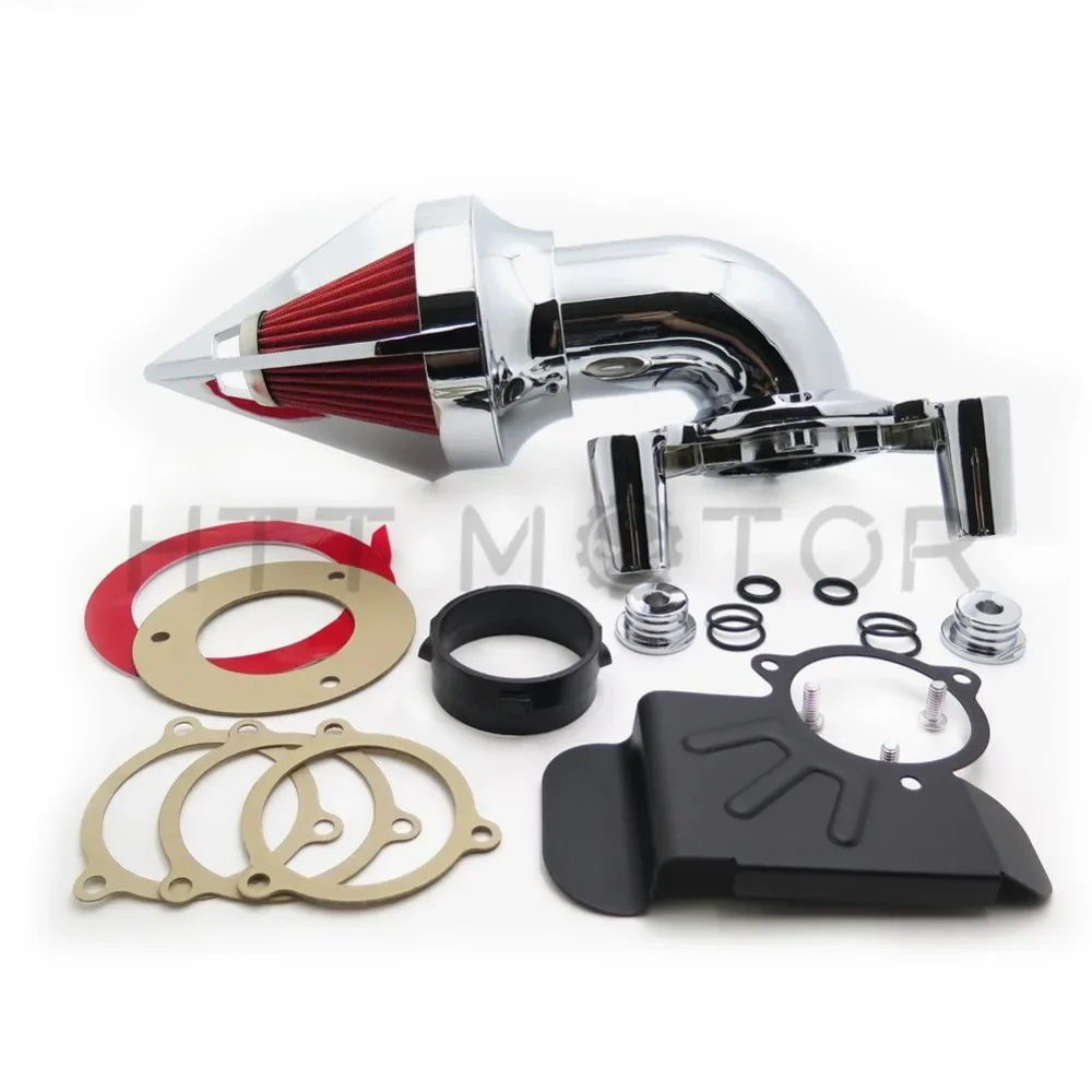 Air Cleaner Kit For 2008-2012 Harley Davidson Dyna Electra Glide Flhx Road King Chrome Aftermarket Motorcycle Parts