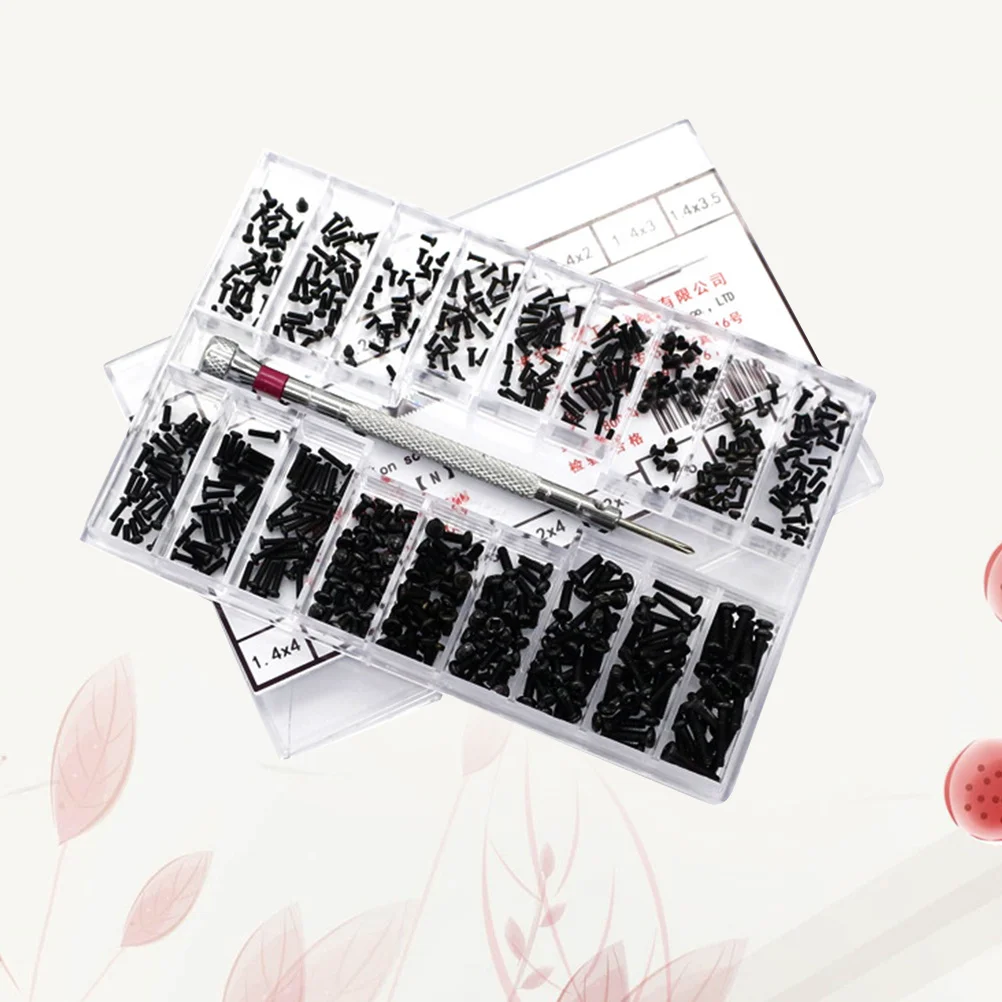

Small Screw Box Set 18 Kinds High Hardness Mini Screws Organized Storage Case for Electronics Assembly Repair Use