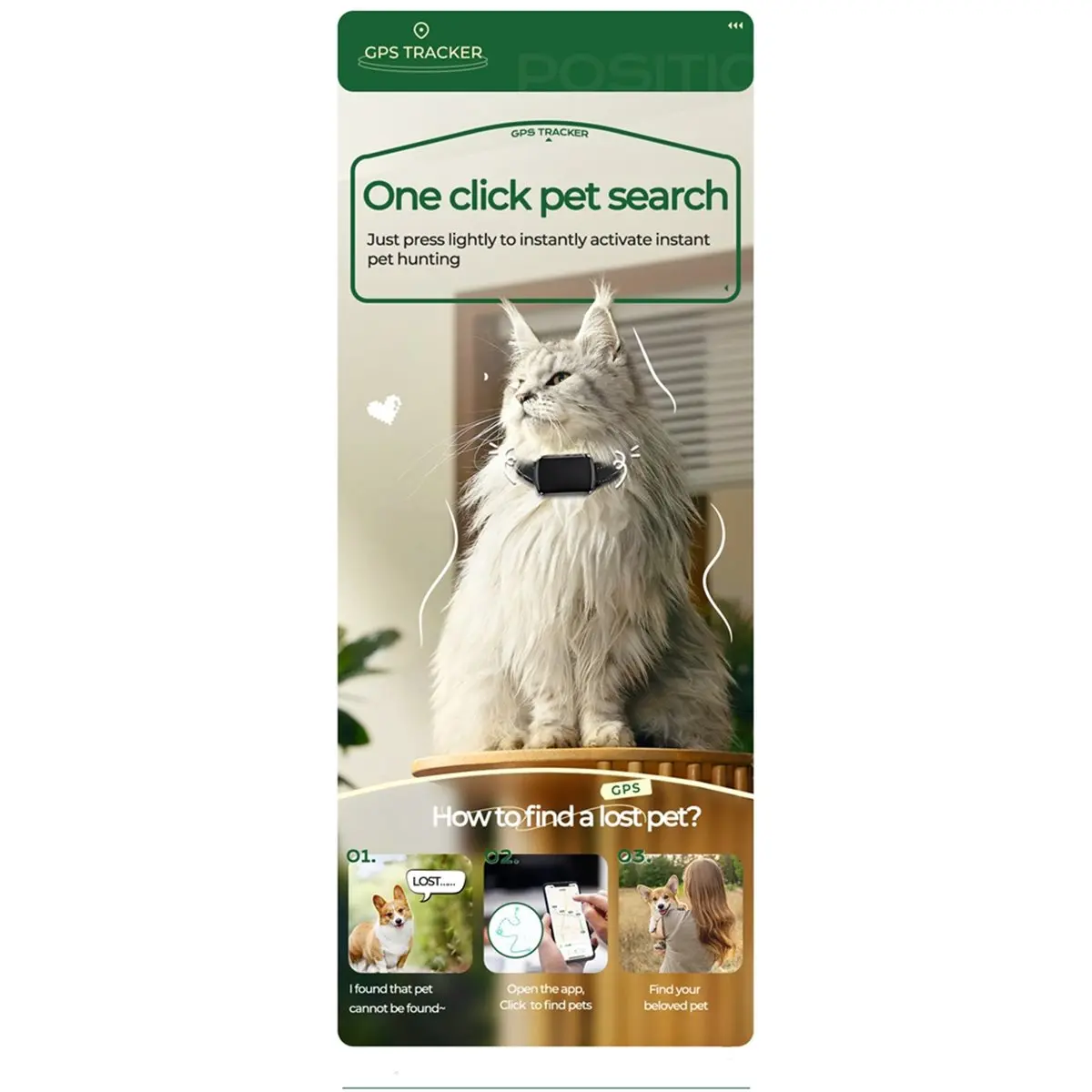 

【Some】2 шт. GPS-трекер для домашних животных с регулируемым ошейником, отслеживание в реальном времени, анти-потерянный локатор для собак, IP68, водонепроницаемый