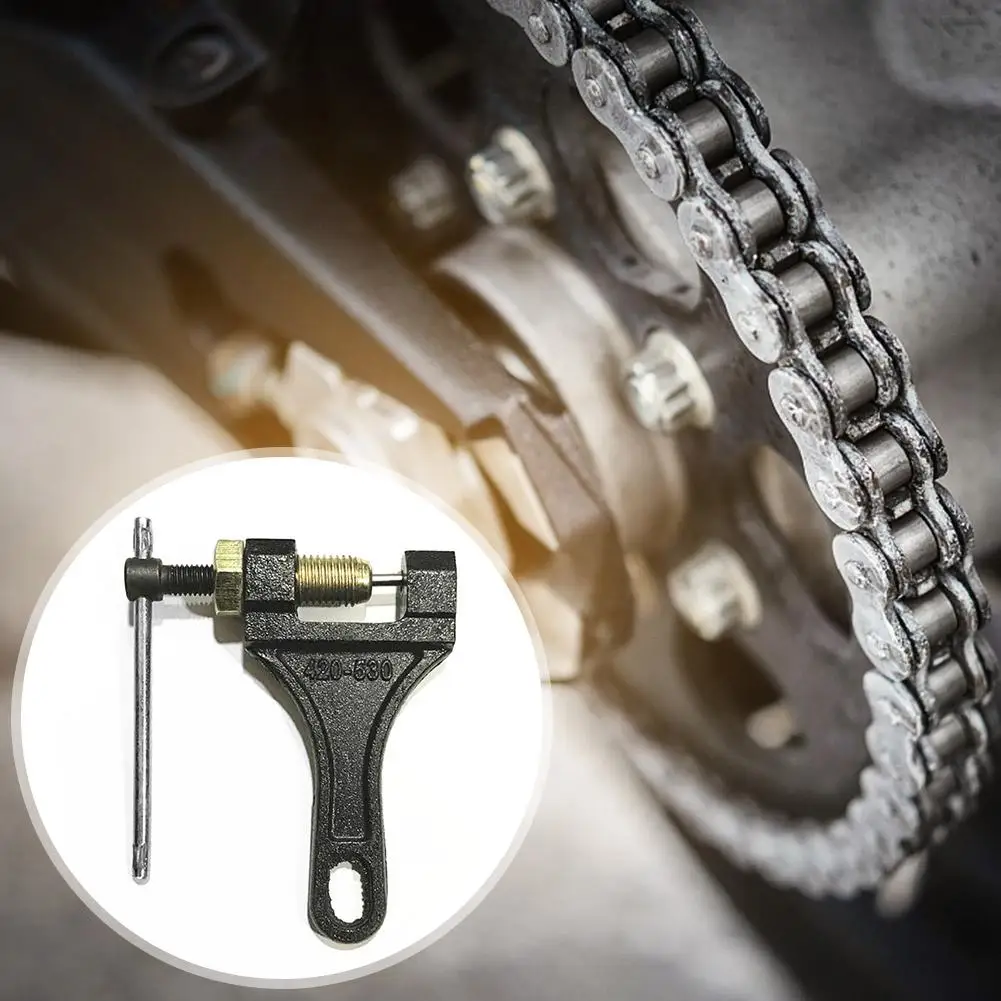 

Инструмент для демонтажа трехколесной цепи мотоцикла, резак для велосипедных звеньев, инструмент для велосипедной цепи, инструмент для заклепок, инструмент для ремонта разветвителя цепи Q4F2