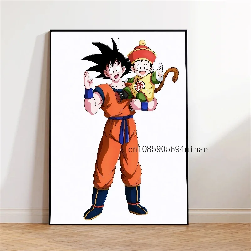 اليابان أنيمي لعبة دراغون بول سون جوكو شخصية كلاسيكية المشارك قماش الطباعة صورة معلقة الحديثة غرفة المعيشة ديكور السرير جدارية