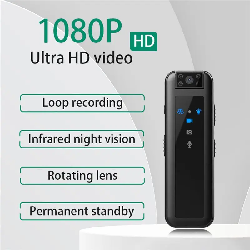 AY14 -HD1080P Infrared Night Vision Mini Recorder Camera Wearable Camera Car DVR Home Pet Camera Outdoor Body Camera view 4