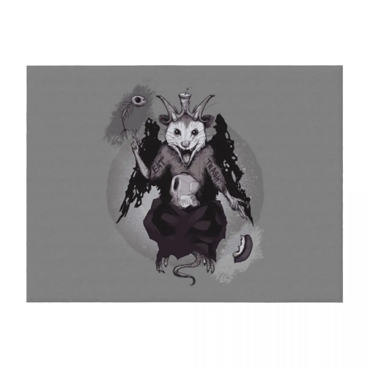 

Trashphomet Throw Blanket valentine gift ideas Loose manga Furrys Blankets