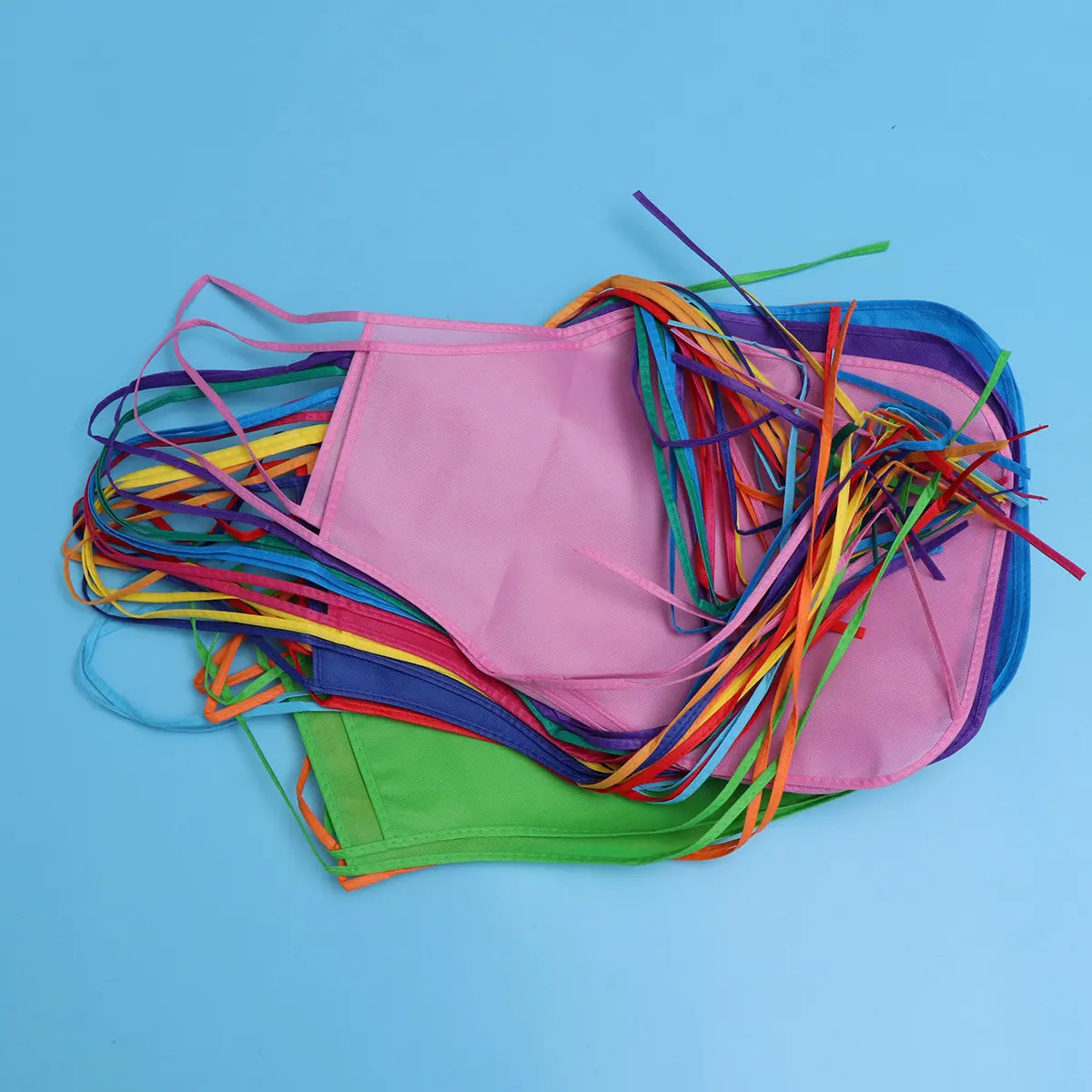 

12Pcs Children's Painting Aprons Non-Woven Fabric Waterproof Art Aprons for Cooking Feeding Protection