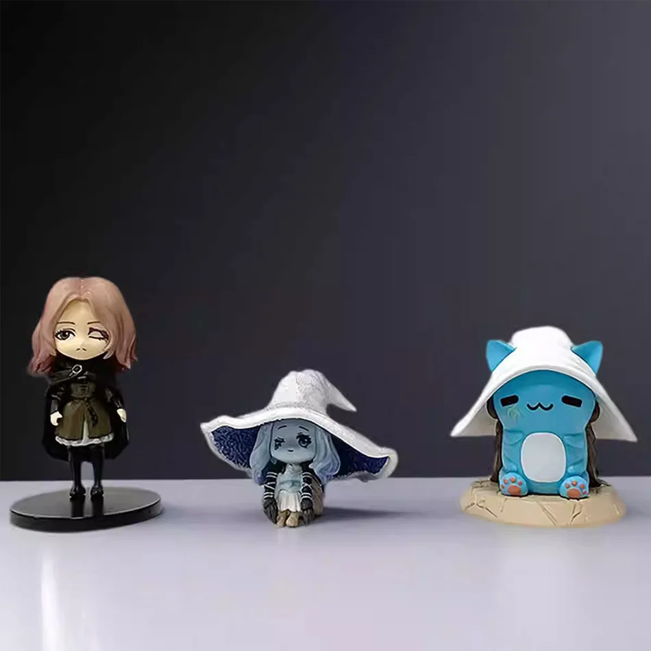 Nouveau jeu chaud Q Version Elden Ring Mini Ranni chat Melina Malenia le demi-loup figurine Lani ornements magiques poupées en PVC