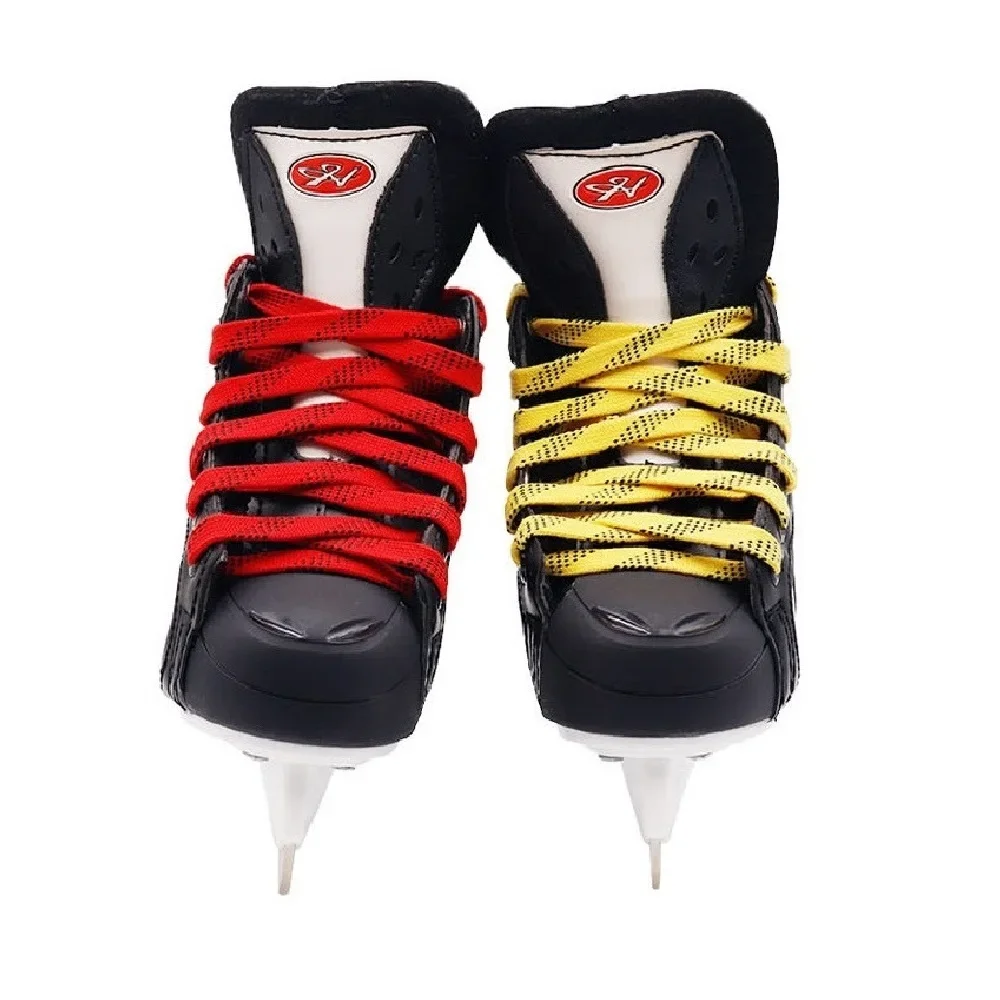 Skate Laces 8Different Length Dual Layer Braid Extra Reinforced Tips Waxed Tip Design Suit For Ice Hockey Skate Hockey Shoelace