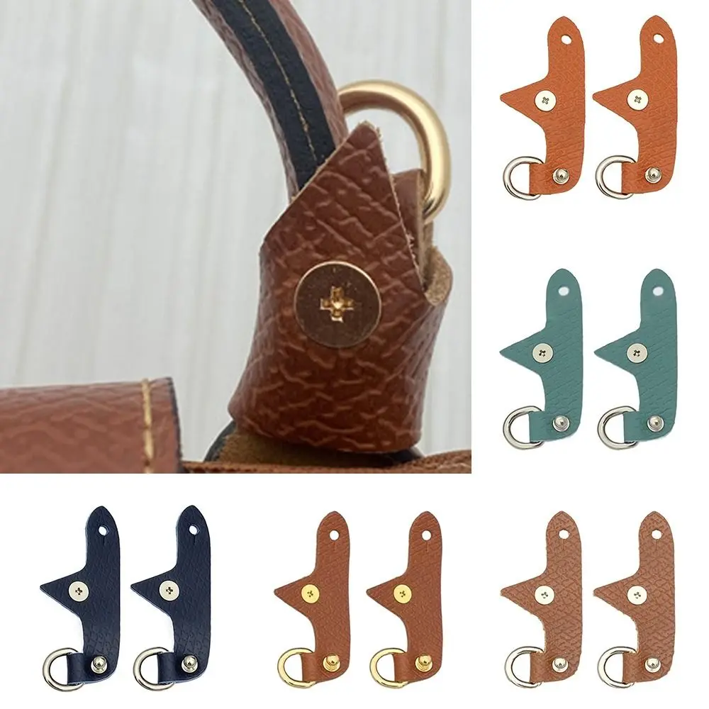 1Pair Handbag Transformation Accessories For Longchamp Mini Bag Straps Punch-free Genuine Leather Conversion Hang Buckles