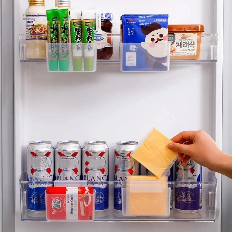 Space-saving Refrigerator Hanging Cheese Slice Organizer Kitchen Accessories Organizer Fridge Organizer Bathroom Accessories