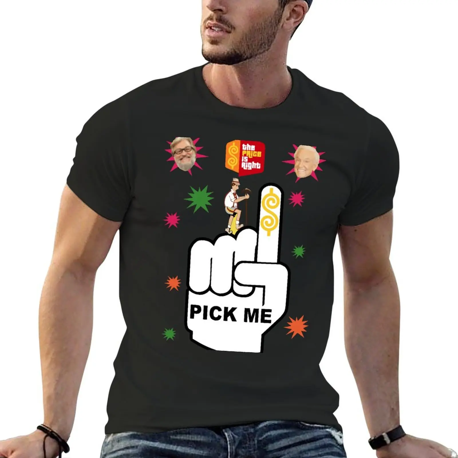 Pick Me The Price Is Right Funny T-Shirt plain plus size clothes shirts graphic vintage t shirts Men's cotton t-shirt