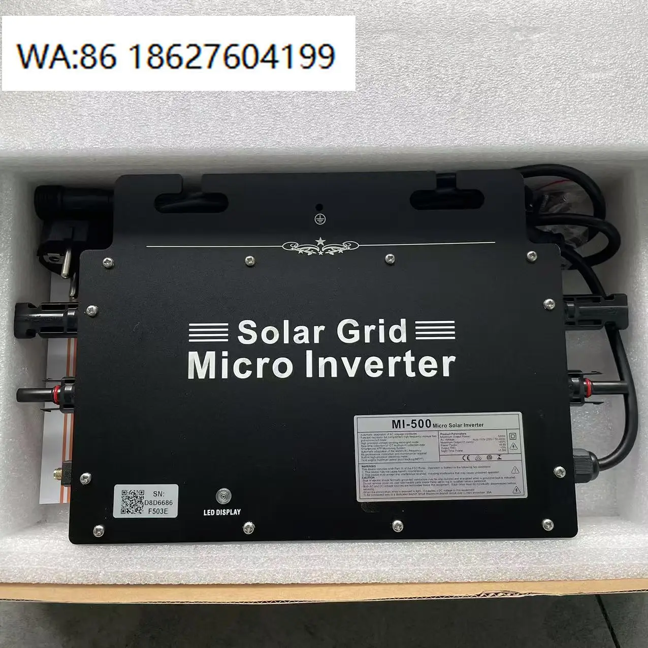 High Efficiency Grid Connected Micro Inverter Built-in WiFi MPPT Remote Monitoring Waterproof Solar System
