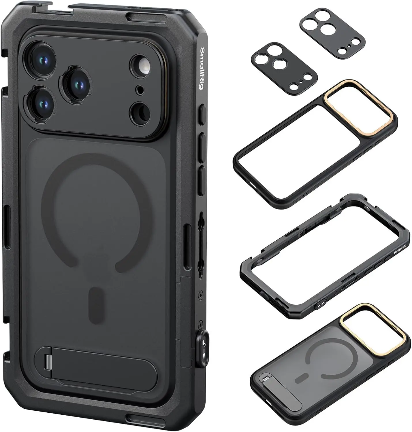 

Mobile Video Cage for iPhone 17 Pro Max, Flagship Edition - Quick Lock, T-Mount & 17mm Lens Backplate