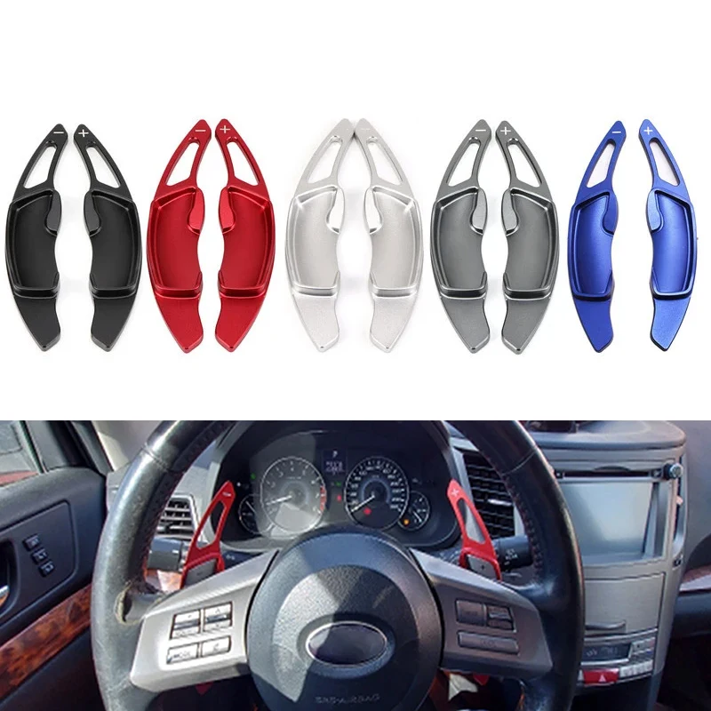 

2pcs Car Steering Wheel Shift Paddle Shifter Gear Extension Aluminum For Subaru XV BRZ Forester Outback Legacy For Toyota GT86