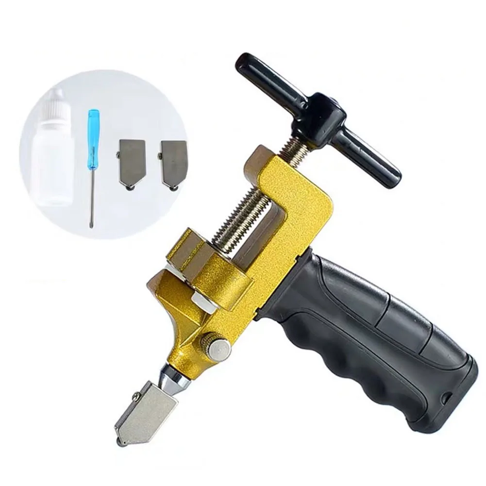 Glass Ceramic Tile Cutter With Knife- Wheel 2 In 1 Diamond Roller Cutter Cutting Machine Opener Breaker Tools Accessories