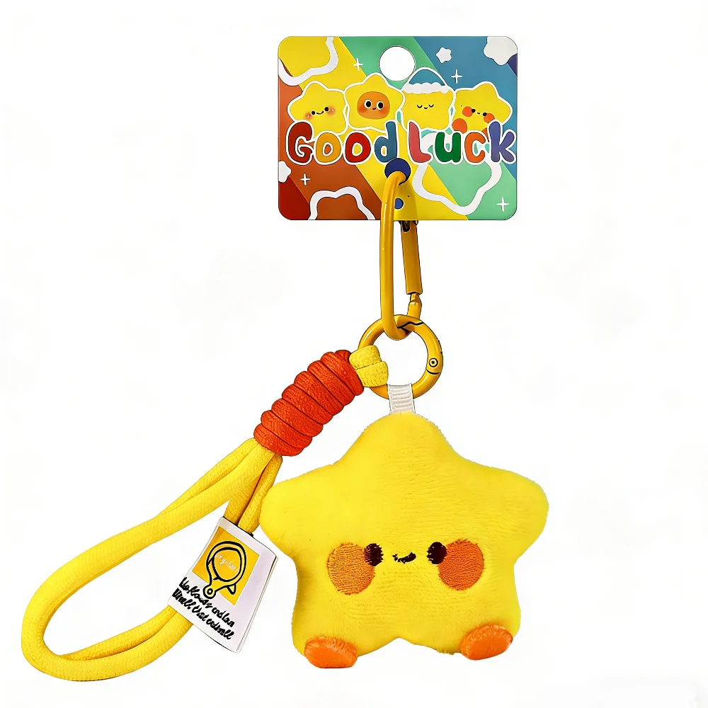 Ornaments Good Luck Pentagram Lanyard Graduation Gifts Cute Star Keychain Key Ring Bag Hanging Bag Key Decor