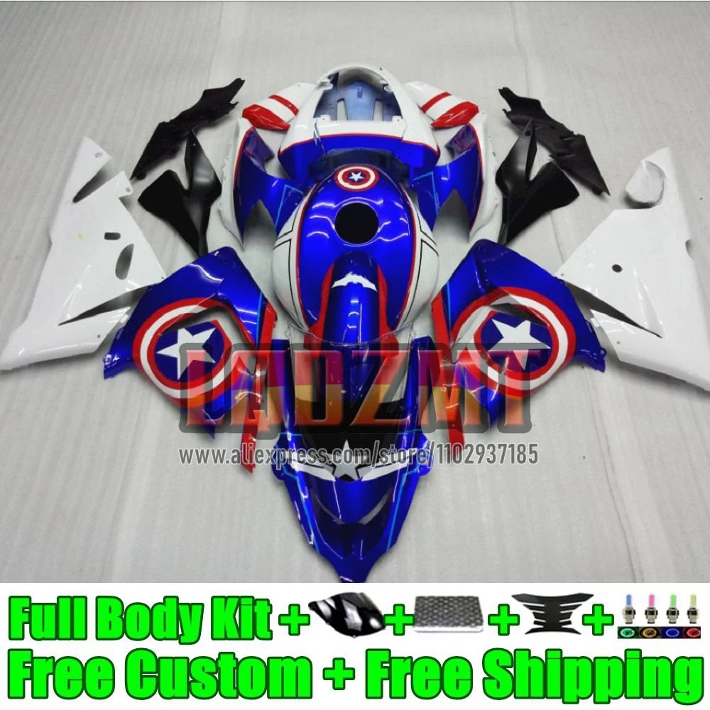 OEM Frame For KAWASAKI NINJA ZX 10R 1000 10 R ZX-10R 49No.21 ZX10R 2004 2005 1000CC stars blue ZX1000 04 05 Injection Fairing