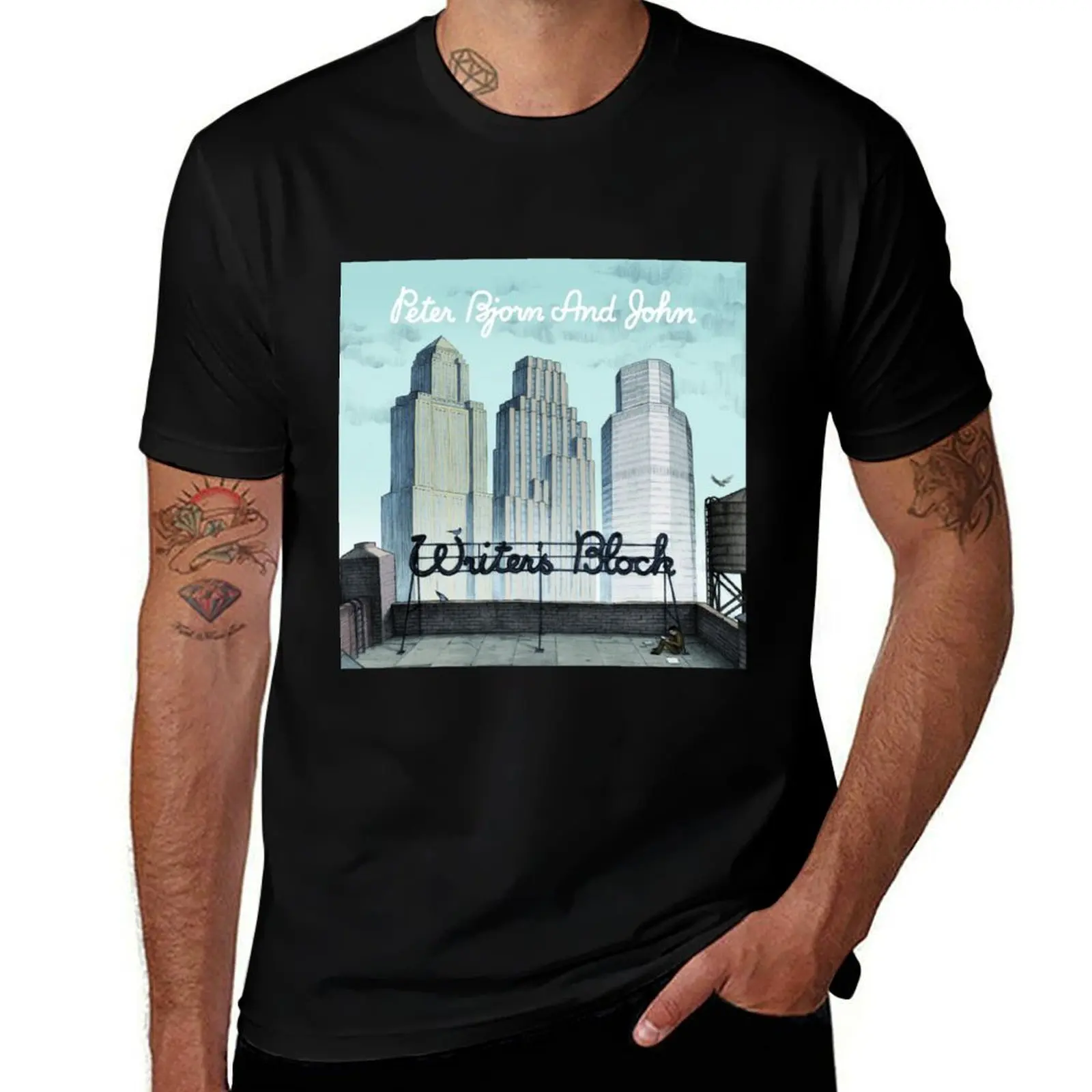 

Writer's Block - Peter Bjorn and John T-Shirt Breathable Basic Cotton T-Shirt
