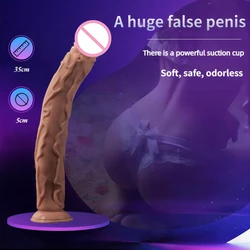 Large dildo 33CM imitation female penis false penis eggless massage stick adult sex products