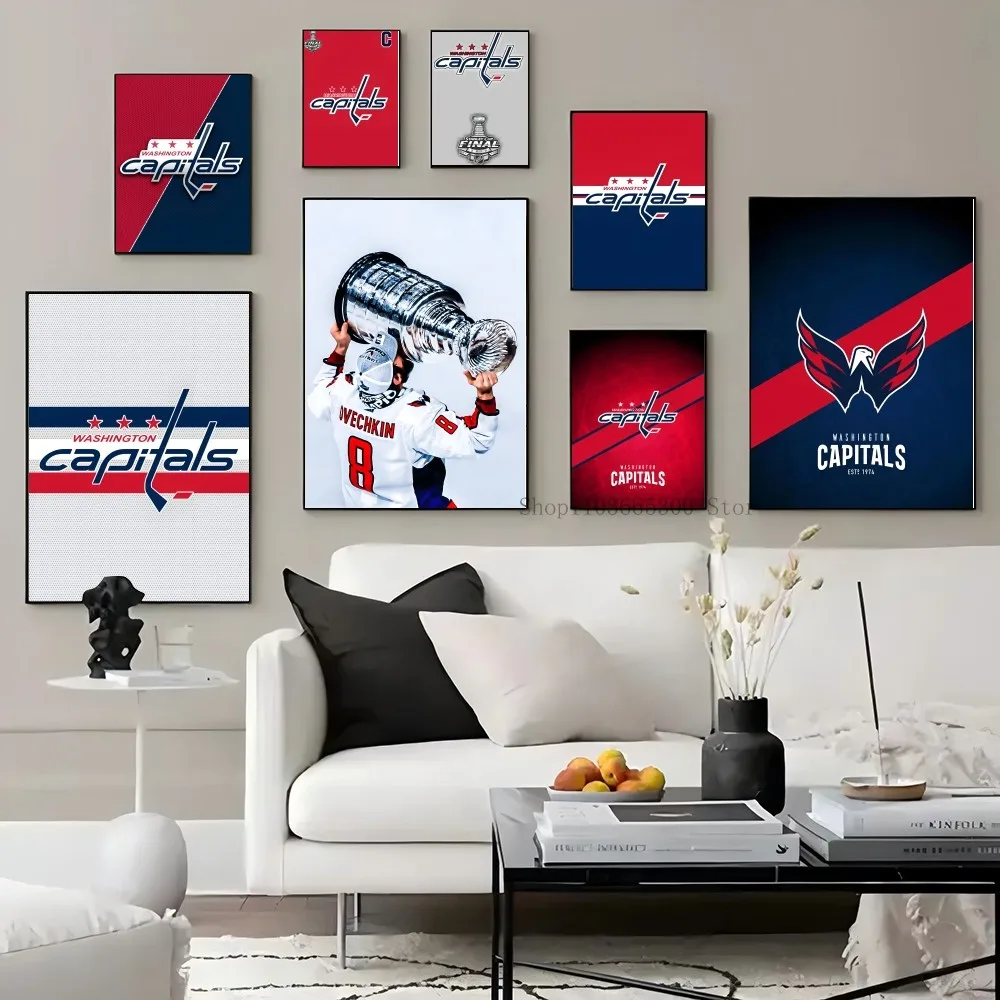 1PC Washington Capitals Poster Paper Print Home Living Room Bedroom Entrance Bar Restaurant Cafe Art Painting Decoration